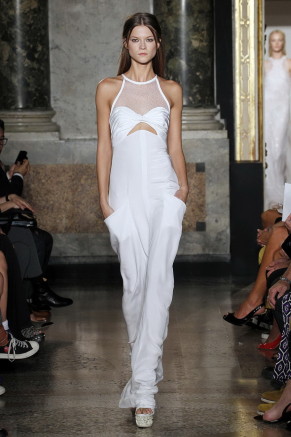 Weiße Abendkleider Emilio Pucci, Frühling / Sommer 2013 Weißes Abendkleid lang, Emilio Pucci