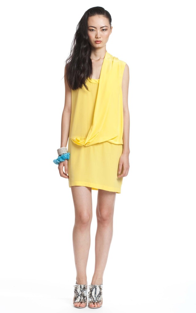 Cocktailkleid zitronengelb, ca. 298 USD, Tracy Reese, Kollektion Frühjahr/Sommer 2013 Cocktailkleid zitronengelb, Tracy Reese