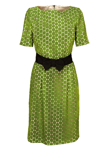 Kleid aus Spitze in nostalgisch anmutendem grün, Thomas Rath 2013 Thomas Rath Kleid "Maxima"