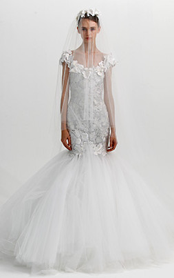 Marchesa Brautmode Hochzeit 2013 - Marchesa Brautkleid Meerjungfrauen-Schnitt