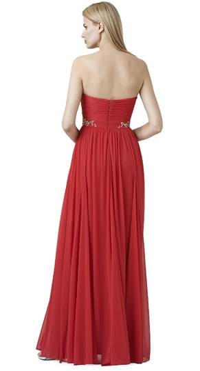 Rotes Abendkleid lang aus der Frühjahrs- /Sommerkollektion 2014 Adrianna Papell. Abendkleider lang, Adrianna Papell