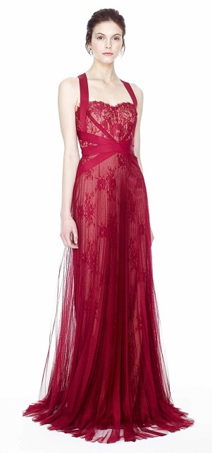 Rotes Abendkleid - Red Carpet - Marchesa Notte 2014