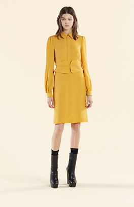 GUCCI Kleider 2015 - Kleid gelb, langarm Gucci Kleider 2015 - Kleid gelb, langarm