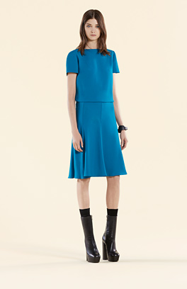 Blaues Kleid GUCCI 2015 Mittelblaues Kleid Gucci 2015