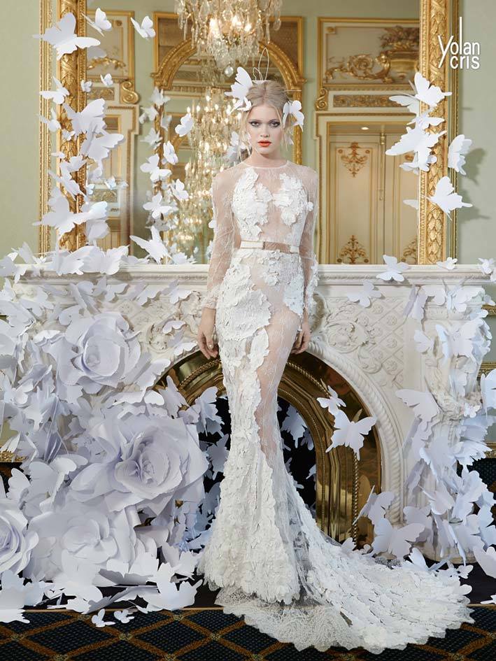 Vintage Brautkleider aus Barcelona - YolanCris Brautcouture 2015 Brautkleider Spitze