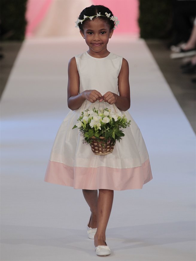 Elegantes Brautkleid, Ballkleid - Oscar de la Renta 2015 Oscar de la Renta – Blumenkinder Kleider