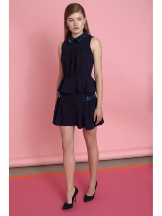 La Maison Manoush - Marokkanische Kleider Cocktailkleid dunkelblau, Kleider 2015 - marokkanische Kleider