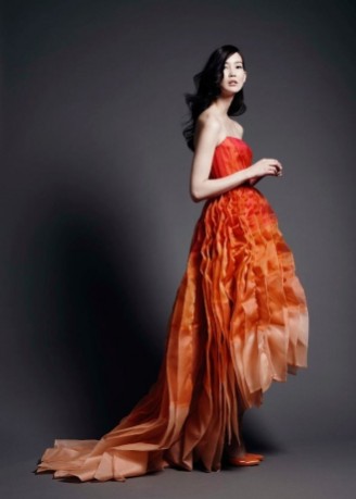 Meissen Couture, exklusives Abendkleid