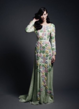 MEISSEN COUTURE® - Red Carpet Abendkleider Meissen Couture - Abendkleid mit asiatischem Flair