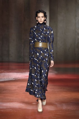 Marni Maxikleid - Langes Kleid mit Ledergürtel