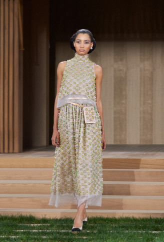 Chanel Abendkleider 2016, Karl Lagerfeld Sommerliches Abendkleid Chanel 2016