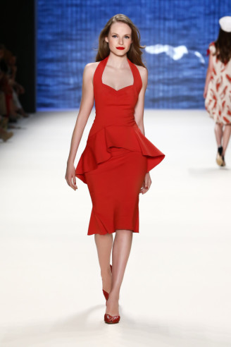 Lena Hoschek Sommerkleider 2017 - Rotes Sommerkleid, Cocktailkleid Rote Kleider bei Lena Hoschek