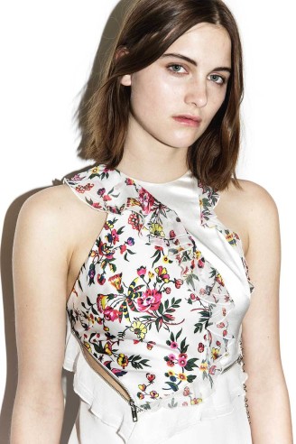 "Deconstructed floral dress, $750.00" im PHillip Lim online Shop .Asymmetrisches Cocktaikleid, Abiballkleid. Phillip Lim 2017 Sommerkleider, Abiballkleider 2017 - Phillip Lim