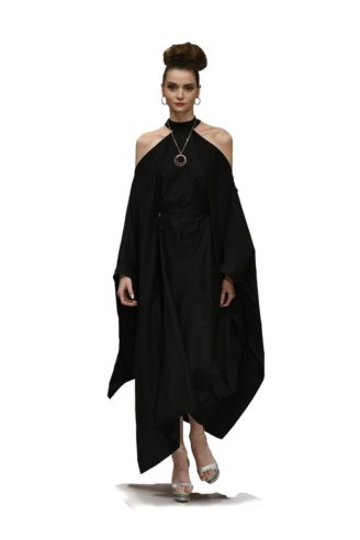 Anja Gockel Herbst/Winter 2017/2018 Schwarzes Abendkleid Anja Gockel