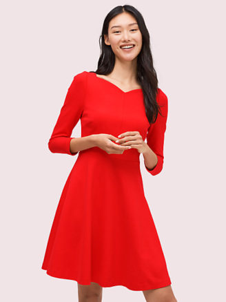 Rotes Kleid in femininer Passform - Kate Spade